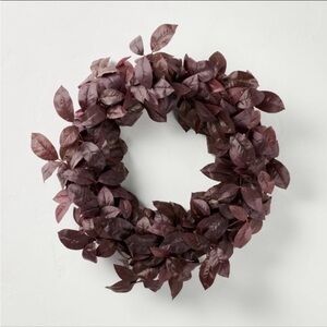 26" Black Plum Leaf Fall Wreath - Hearth & Hand with Magnolia